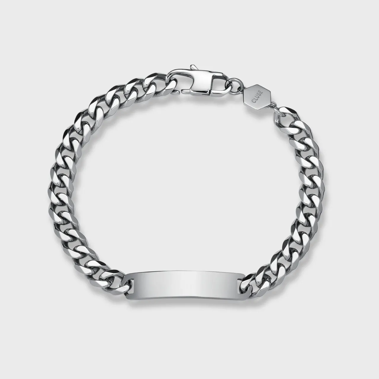 Homme CLUSE Gift Box Anthéor Steel Watch Green and Silver Chain Bracelet