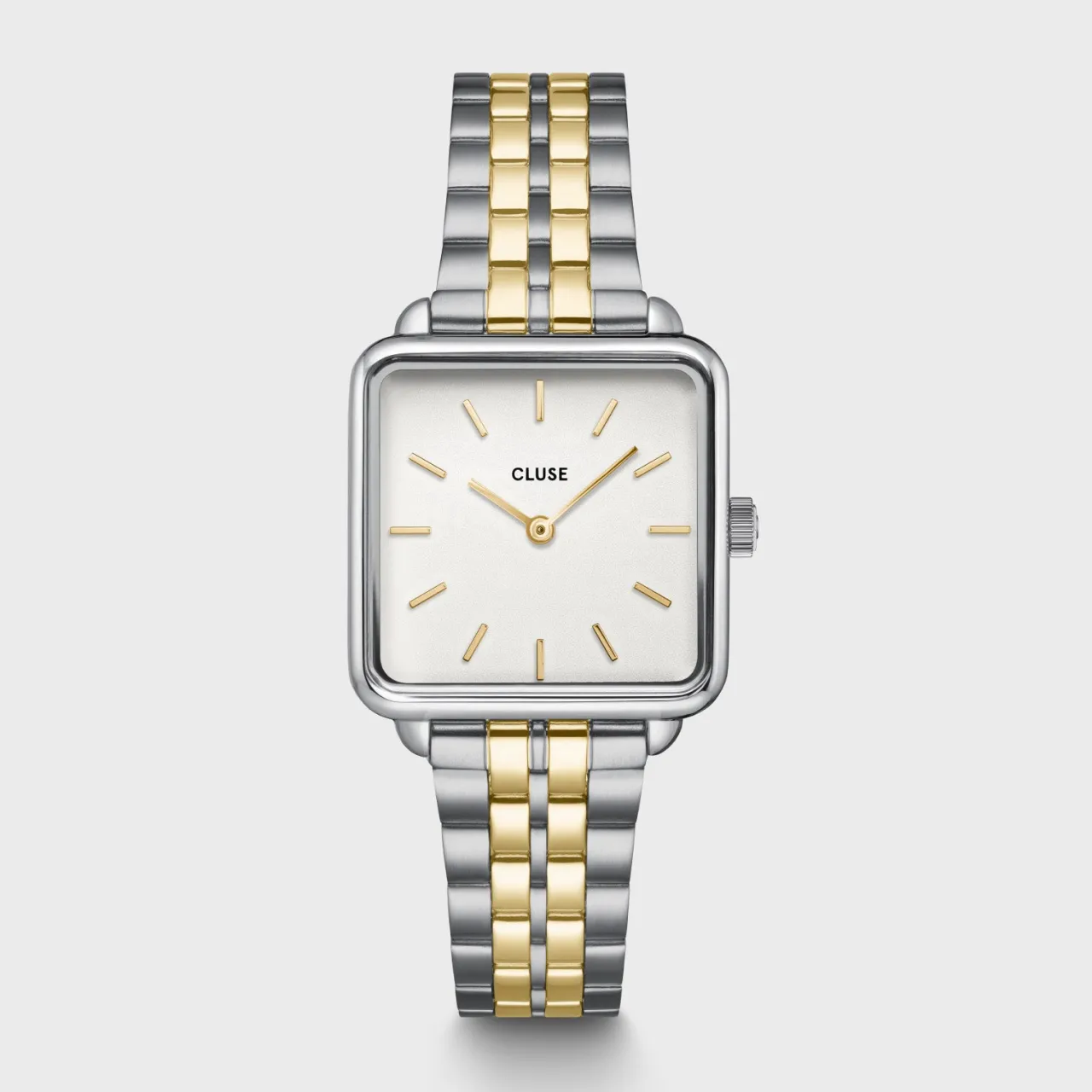 Femme CLUSE La Tétragone Watch Steel Coconut Milk, Bicolor